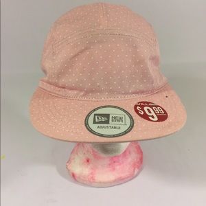 New white polka dot hat